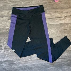 Under armour running pants size medium Black cold gear